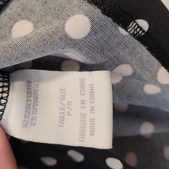 Black and white polka dot Suzy Sheir tank top in a US size Small - Picture 4 of 5